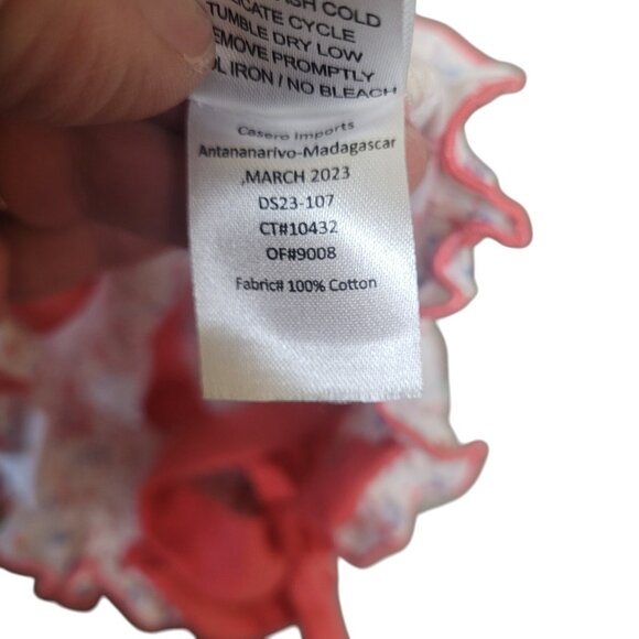 EdgeHill Collections Baby 3 Month Dress & Bloomers Diaper Cover White Blue Pink - Picture 13 of 13